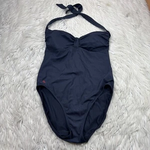 Costume da bagno donna Lauren Ralph Lauren 14 nero collo alto pezzo unico - Foto 1 di 6
