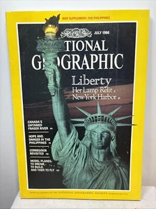 National Geographic Magazine July 1986 Statue of Liberty Vintage Collectable r - Picture 1 of 16