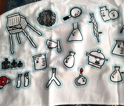 Toalla con estampado de química - tela de rizo de 13,5" x 32", ¡tan linda! Foto 1 de 2