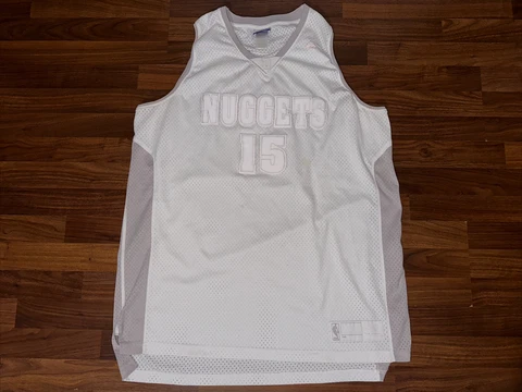 CARMELO ANTHONY. DENVER NUGGETS. REEBOK. WHITE. JERSEY. MEN. SIZE. 2XL Cover