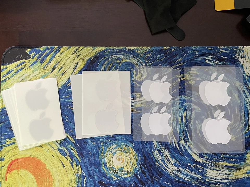 40 Authentic Apple White Logo Stickers Decals iphone iPod - Image 1 of 1