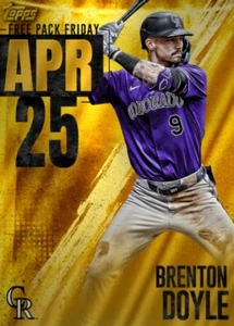 [DIGITAL] Topps Bunt - Brenton Doyle - Free Pack Friday 25 S1 Apr 25 Gold - Picture 1 of 1