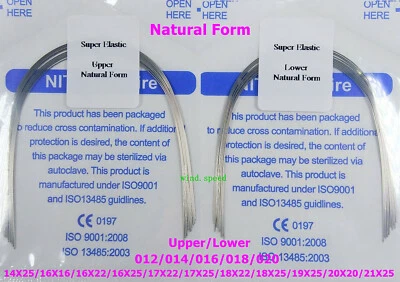 Dental Orthodontic Arch Wire Super Elastic Niti Round Rectangular Natural Form - Image 1 of 4