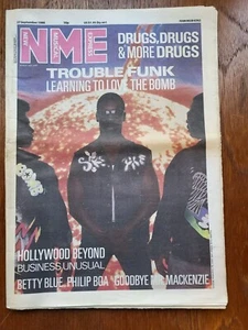 NME 27th September 1986. Trouble Funk, Betty Blue, Hollywood Beyond, Philip Boa - Picture 1 of 2