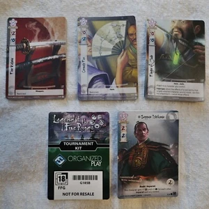 Set of 4 Alt Art Promo Legend of The Five Rings G185B Lot #4 Seppun Ishikaw L5R - Picture 1 of 12