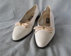 Bally Belle leather flat ballerina shoes made in Italy size 5.5-6.5 M - Picture 1 of 12