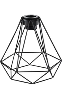 Bed Bath & Beyond 2.25 in. Lip Fitter Metal Wire Cage Pendant Shade 3S21003-BK - Picture 1 of 4