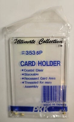 Acrylic Card Holder 3 X 4 w/screws #353 5P Stackable Ultimate Collection - Image 1 of 2