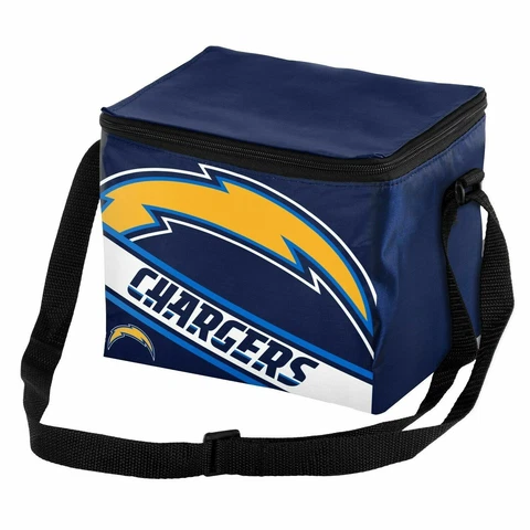 NFL Los Angeles Chargers Insulated Lunch Bag Cooler (6 Pack) Cover