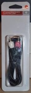 RadioShack 1/8" 3.5mm stereo female to dual RCA male Y-cable 6 foot 4201354 - Picture 1 of 3