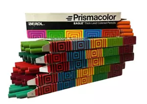 VINTAGE Berol Prismacolor Colored Eagle Art Pencil Lot 6 Boxes/Colors 62 Total - Picture 1 of 3