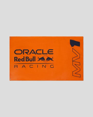 Red Bull Racing F1 Max Verstappen Flag - Orange Cover