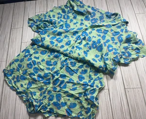 Xhilaration Neon Tiger Print Lounge Loose Swimcover Set Size S - Picture 1 of 6