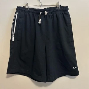 Nike Men's Black French Terry Basketball Shorts Size L - Picture 1 of 6
