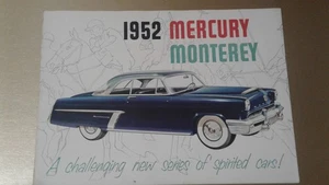 1952 Mercury Dealer Sales Brochure Monterey Features Folder Original - Bild 1 von 7