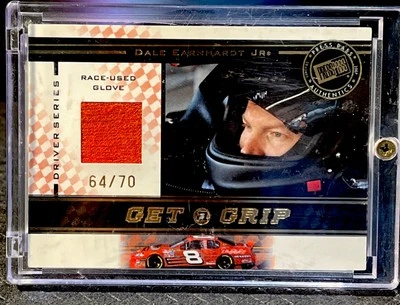 NASCAR Dale Earnhardt Jr 2005 Press Pass Race-Used Glove Card 64/70 in seal CASE - Image 1 of 4