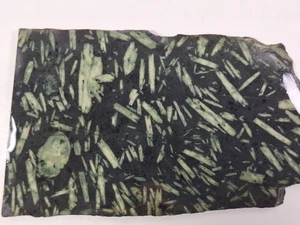 PIEDRA DE ESCRITURA CHINA sin pulir losa lapidaria *basalto con cristales de feldespato *6 oz - Imagen 1 de 11