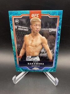 2025 Topps Chrome UFC - Rinya Nakamura #128 Teal Lazer Refractor /175 (RC) - Picture 1 of 3