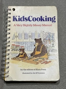 Kids Cooking A Very Slightly Messy Manual 1987 Klutz Press Jim M'Guinness Spiral - Picture 1 of 3