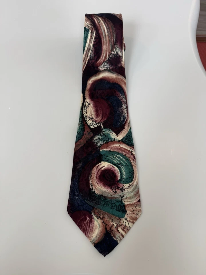 Corbata Viva Corbata Roja Dorada Azul Seda Foto 1 de 3