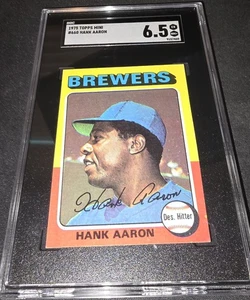 1975 Topps Mini - Hank Aaron #660 SGC 6.5 - Bild 1 von 11