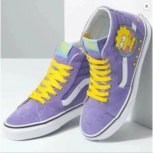 The Simpsons X Vans SK8 HI Lisa 4 Prez Kids Size 3.0 EUC with Box - Picture 1 of 8