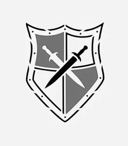 8"x10" Clear Plastic Stencil - Shield (SD84) - Picture 1 of 2