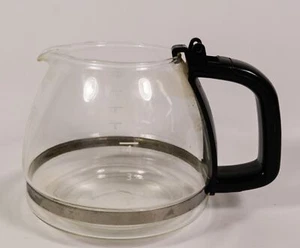 Generic 5 Cup Glass Coffee Pot Replacement Black Carafe without Lid - Picture 1 of 3