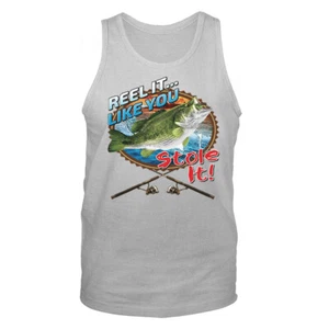 Reel It... Like You...Stole It... Outdoor Sport Angeln Grafik Tank Top - Bild 1 von 8