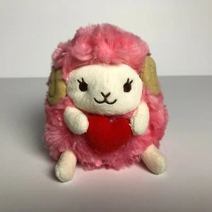 AMUSE Heartful Rosy Wooly rosa brillante pecora rosso cuore (ST) peluche Hitsuji no Giappone - Foto 1 di 5