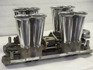 Early 70's Enderle Reconditioned 8 stack SB Chevy VERY Rare Cast Stacks - Picture 1 of 7