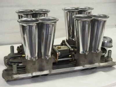 Early 70's Enderle Reconditioned 8  stack SB Chevy  VERY   Rare Cast Stacks - Image 1 of 4