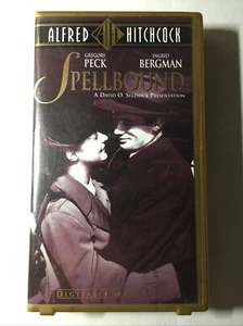 Alfred Hitchcock's Spellbound 1998 Hard Plastic Case Gregory Peck Ingrid B VHS - Foto 1 di 6