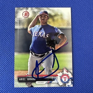 2017 Bowman Ariel Jurado #BD57 Auto Signed Autograph Rangers 