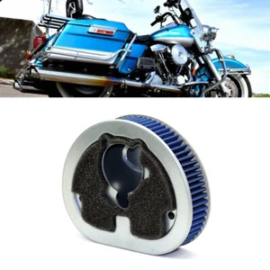 Blue Air Cleaner Intake Filter Replacement For Harley Road King FLHR 1994-1999 - Picture 1 of 11