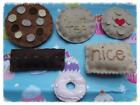 ♡♡6 TRADIONAL BISCUITS CAKES PLAY FAKE TOY FELT FOOD DECORATION TEACHING AIDS♡♡