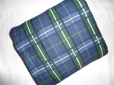 BED BATH BEYOND BLACKWATCH PLAID FLANNEL GREEN BLUE (1PC) TWIN FITTED SHEET 13" - Image 1 of 4