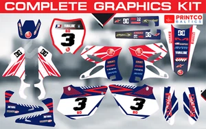 Yamaha YZ YZF 125 250 450  2013-2025 complete graphics kit 21 mil - Picture 1 of 9