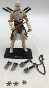 GI Joe Pursuit of Cobra 25th Storm Shadow Ninja 2010 Loose w/ Accessories&stand - Picture 1 of 12