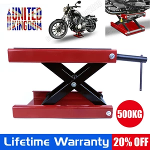 Motorcycle Motorbike Bike ATV 500Kg Workshop Scissor Lift Jack Stand 1100lbs - Picture 1 of 11