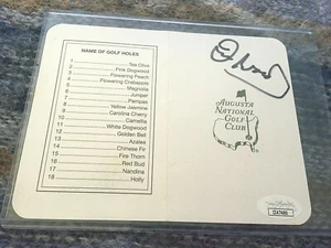 IAN WOOSNAM FULL AUTOGRAPH SIGNED AUGUSTA MASTERS GOLF SCORECARD JSA CERT PGA - Picture 1 of 4