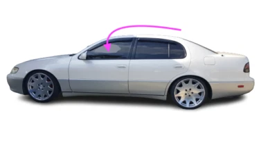 Se adapta a: 1993-1997 Lexus GS300 4D sedán conductor puerta delantera izquierda ventana vidrio/bronce Foto 1 de 4