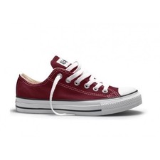 converse di pelle bordeaux