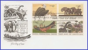USA4 #1387-90 U/A ARTMASTER FDC BL4 Natural History - Picture 1 of 1