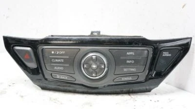 2013-2016 Nissan Pathfinder Audio Climate Info Control Panel 9PJ0A 210260 OEM - Image 1 of 4