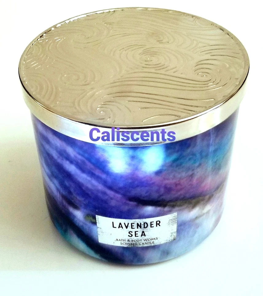 Bath & Body Works Lavender Sea 14.5 Oz 3 Wick Large Candle X2