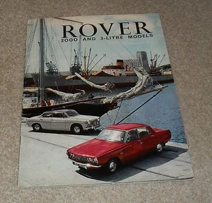 Rover 2000 & 3 Litre Saloon & Coupe Brochure 1966-1967 - - Picture 1 of 3