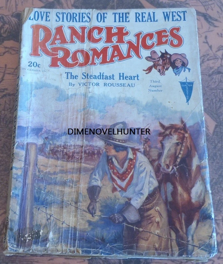 REVISTA PULP RANCH ROMANCES AGOSTO 1930 VOL 30 #3 Foto 1 de 1