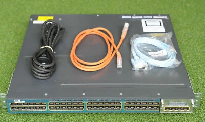Cisco WS-C3560X-48T-S 3560X 48xGE IP Base w/1xAC Power + 1 x C3KX-NM-1G - 1YrWty - Image 1 of 2