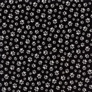 Pfotendruck schwarz Quilt Nähen Stoff ELIZABETH'S STUDIO - Bild 1 von 1
